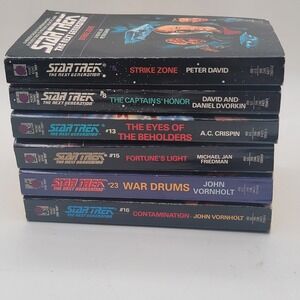 Various Star Trek The Next Generation Paperback Lot 6 Books Pocket‎ Books Good